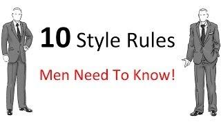 10 Style Rules Every Man Should Know | Men's Fashion Guidelines To Follow | Style Rules For Men