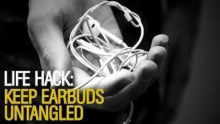 Life Hack: Keep Earbuds Untangled